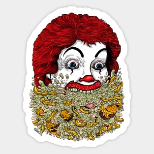 Clown Sick Sticker